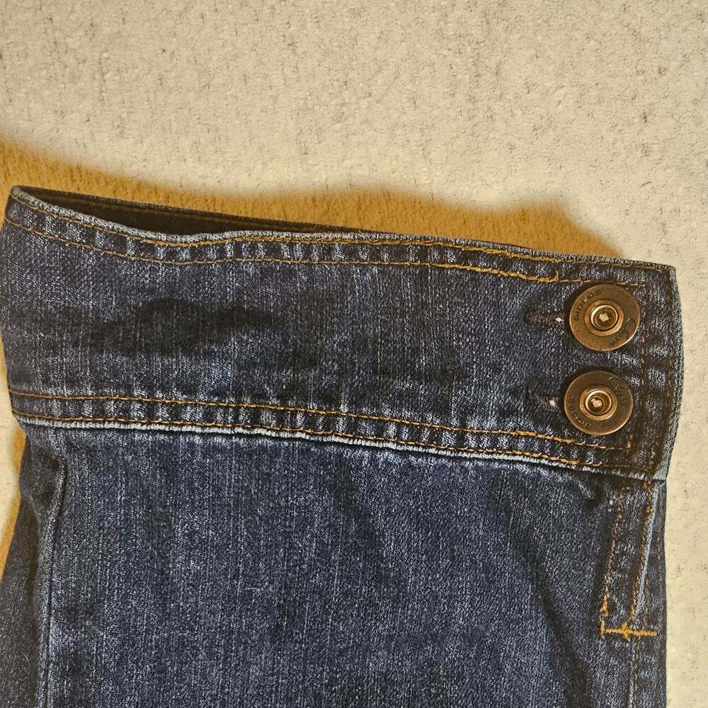 Riders Copper by Lee Size 8/10 Utility Cargo Capri Jeans Dark Wash Y2K Casual - Picture 10 of 10